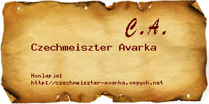 Czechmeiszter Avarka névjegykártya